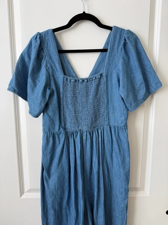 Old Navy Light Blue Denim Jumpsuit - Picture 6 of 10